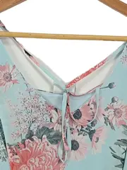 Vorschaubild 3 von Damen Freizeitkleid Gr. S Blau Blumenmuster