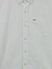 Vorschaubild 4 von Herren Freizeithemd Kurzarm Weiß Gr. 46/S Baumwolle Casual