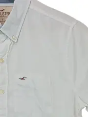 Vorschaubild 2 von Herren Freizeithemd Kurzarm Weiß Gr. 46/S Baumwolle Casual