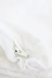 Vorschaubild 2 von Kopfkissenbezug Weiß Baumwolle mit Reißverschluss Casual Minimalistisch