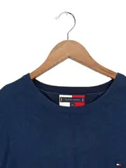 Vorschaubild 4 von Herren Pullover Blau Gr. XXL Casual Baumwolle Rippstrick