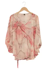 Vorschaubild 1 von Damen Bluse 34/XS Rosa Florales Muster Bohemian Elegant