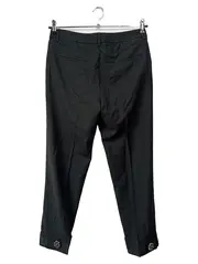 Vorschaubild 2 von Damen Stoffhose Gr. 40 Schwarz Business Elegant Schurwolle