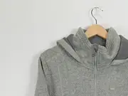 Vorschaubild 4 von Bench Damen Fleecejacke Kapuze Strickoptik Grau Gr. XL 42