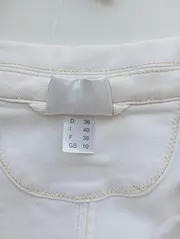 Vorschaubild 4 von Damen Leichte Jacke Gr. 36/S Weiß Elegant Klassisch Baumwolle