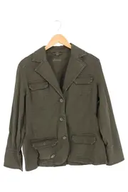 Vorschaubild 2 von Leichte Jacke Damen Grün Baumwolle Gr. 42/XL Freizeit Casual