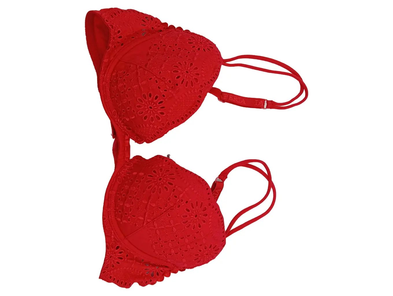 LA PERLA BH Blumenmuster Spitze Rot 70C Elegant Damen Neu