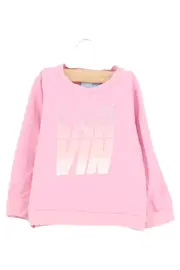 Vorschaubild 1 von Kinder Sweatshirt Gr. 98 Rosa Logo-Print Casual Langarm