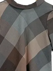 Vorschaubild 4 von Damen Hemdbluse kariert 3/4-Arm Mehrfarbig Gr. 34 XS