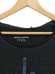 Vorschaubild 3 von Damen T-Shirt Casual Schwarz Gr. 40/L mit Oh Yeah Print