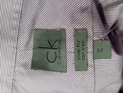 Vorschaubild 3 von Business Hemd Herren Gr. 50/L Lila Gestreift Langarm Elegant