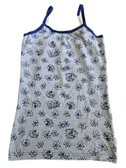 Vorschaubild 1 von Top Mädchen Gr. 164 Grau Blumenmuster Trägertop Casual