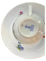 Vorschaubild 2 von Tasse mit Untertasse Blumenmuster Mehrfarbig Klassisch