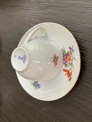 Vorschaubild 3 von Tasse mit Untertasse Blumenmuster Mehrfarbig Klassisch