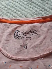 Vorschaubild 3 von EDC Damen T-Shirt Gr. 38/M Rosa Casual Organic Cotton