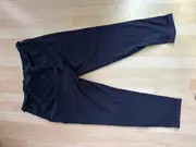 Vorschaubild 3 von Damen Stoffhose Blau Gr. 46 Casual mit Bindegürtel