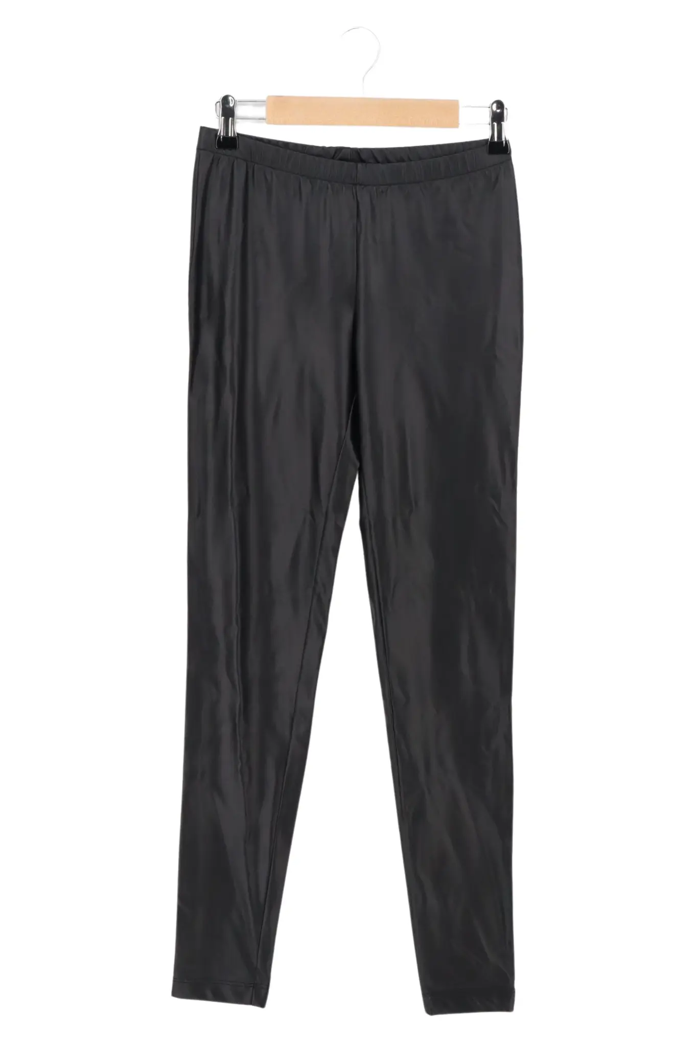 PIU PIU Damen Kunstlederhose Leggings Schwarz Gr. M 38 Elegant Modisch