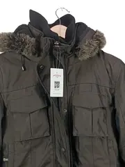 Vorschaubild 2 von Damen Parka Gr. 38/M Oliv Casual Winterjacke mit Kapuze
