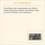 Vorschaubild 3 von 18 Knobelspiele Holz Geduldspiel Set Denkspiel Brainteaser Puzzle