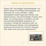 Vorschaubild 4 von 18 Knobelspiele Holz Geduldspiel Set Denkspiel Brainteaser Puzzle