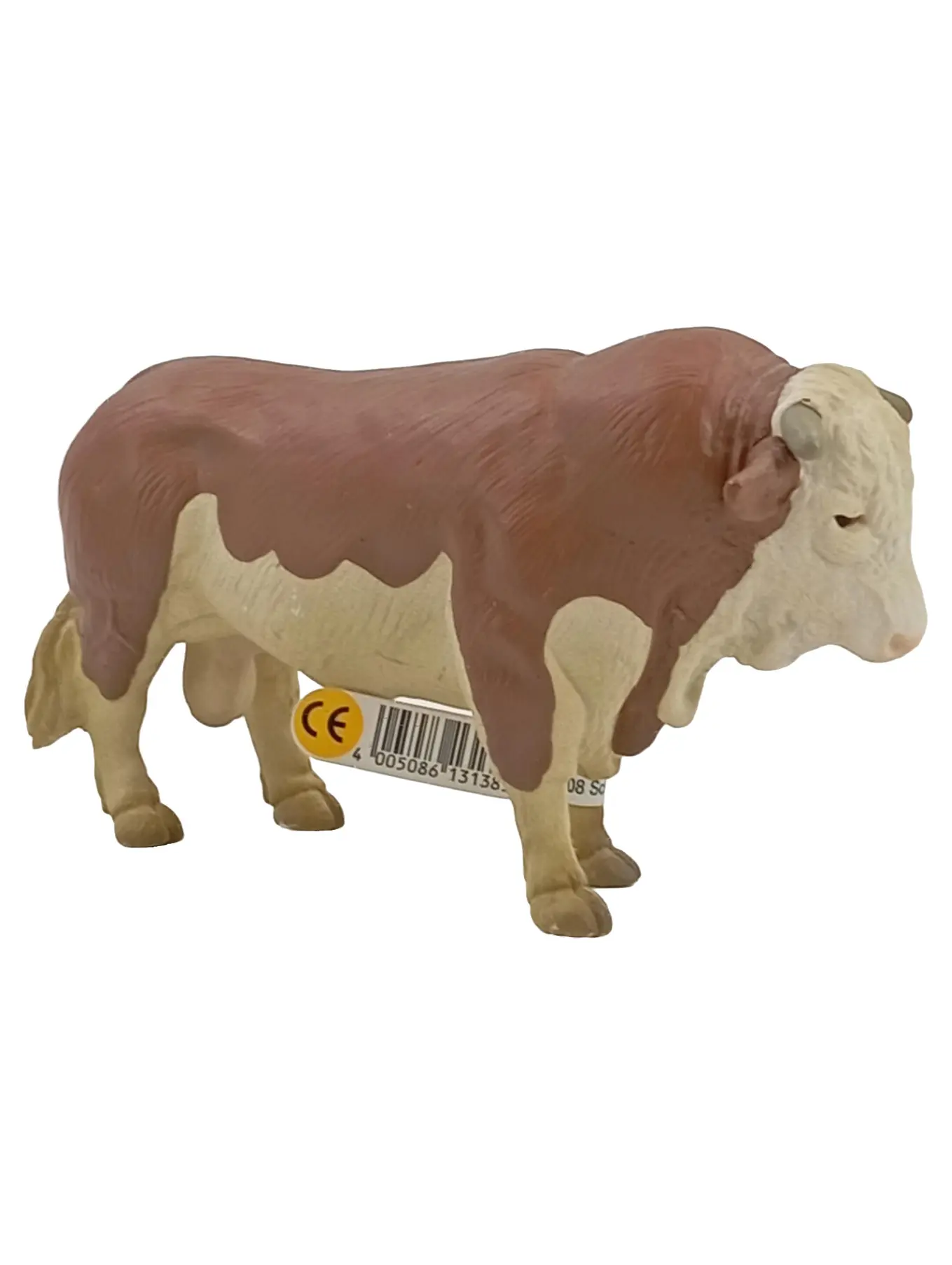 SCHLEICH Spielfigur Stier Bulle Braun Beige Bauernhof Tierfigur Kinder Spielzeug