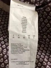 Vorschaubild 4 von Damen Stoffhose Gr. 36 Braun Grafisch Klassisch Casual Business