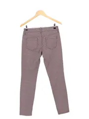 Vorschaubild 2 von Damen Stoffhose Gr. 36 Braun Grafisch Klassisch Casual Business