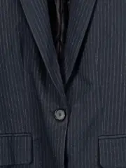 Vorschaubild 6 von Damen Blazer Nadelstreifen Business Schwarz Gr. 34/XS