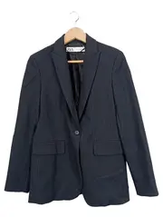 Vorschaubild 1 von Damen Blazer Nadelstreifen Business Schwarz Gr. 34/XS