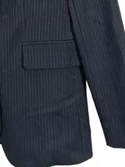 Vorschaubild 5 von Damen Blazer Nadelstreifen Business Schwarz Gr. 34/XS