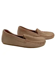 Vorschaubild 1 von Damen Ballerinas Mokassins Gr. 40 Beige Komfortabel Slipper