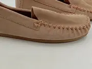 Vorschaubild 3 von Damen Ballerinas Mokassins Gr. 40 Beige Komfortabel Slipper