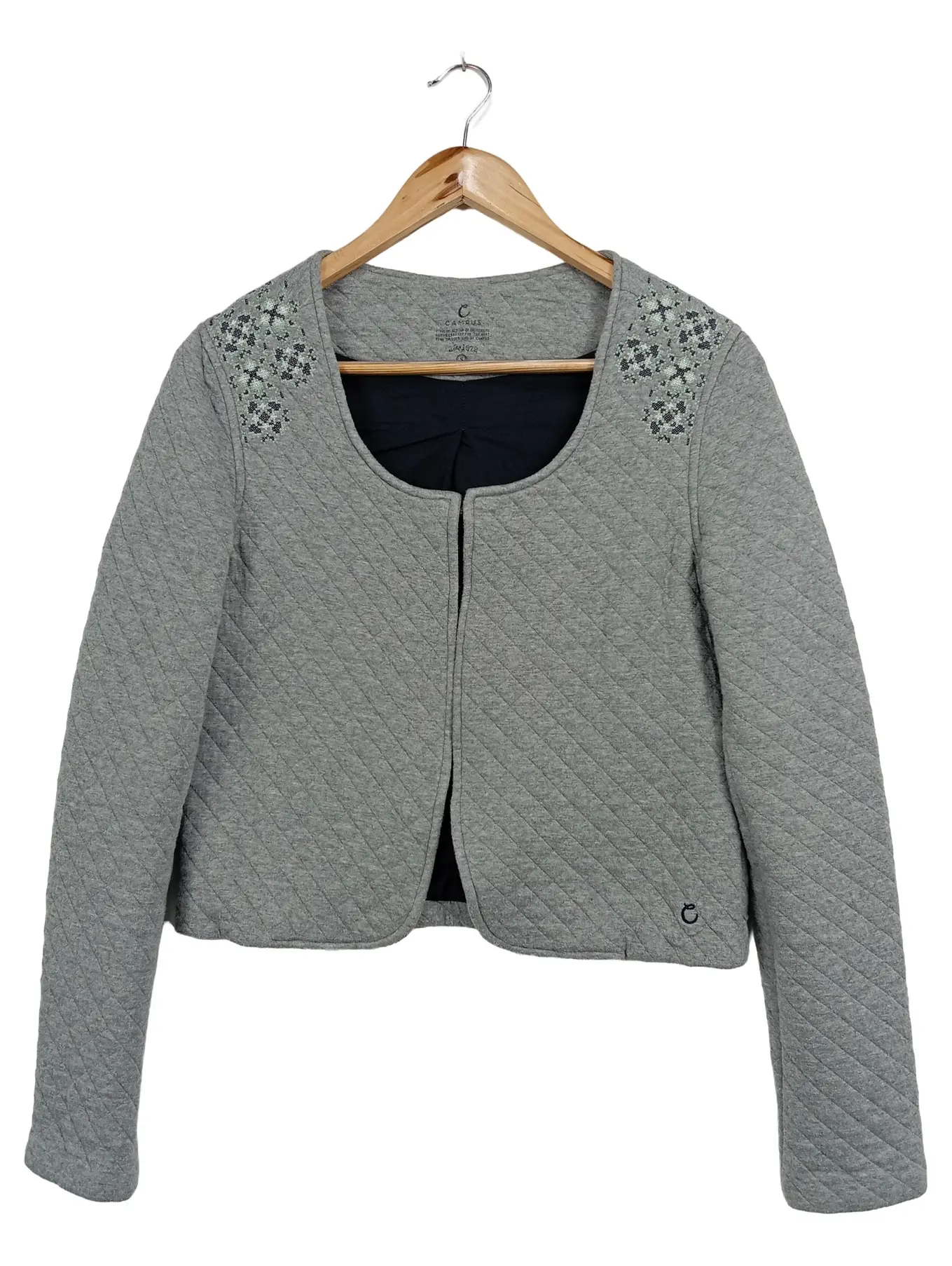 CAMPUS BY MARC O'POLO CAMPUS BY MARC O POLO Damen Steppjacke Gr. 36/S Grau Casual Stickerei