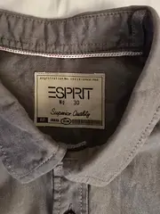Vorschaubild 4 von Herren Freizeithemd Grau Einheitsgröße Casual Baumwolle