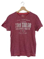 Vorschaubild 1 von Herren T-Shirt Gr. S Rot Casual Logo-Print