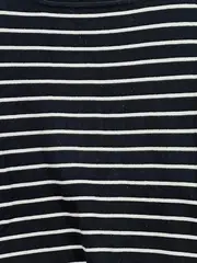 Vorschaubild 3 von Damen Langarmshirt gestreift Schwarz Gr. 34;XS