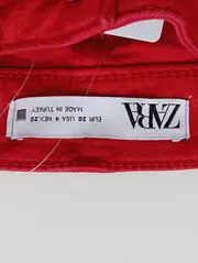 Vorschaubild 3 von Damen Stoffhose Gr. 36 S Rot Casual Slim Fit Hose