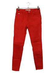 Vorschaubild 1 von Damen Stoffhose Gr. 36 S Rot Casual Slim Fit Hose