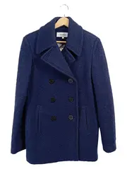 Vorschaubild 1 von Damen Kurzmantel Peacoat Gr. 38 M Navy Blau Wolle