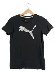 Vorschaubild 1 von Sport T-Shirt Kinder Gr. 152 Schwarz Logo Print Baumwolle