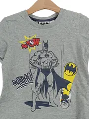 Vorschaubild 3 von Batman Kinder T-Shirt Gr. 92 Grau Kurzarm Comic Print
