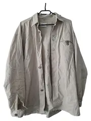 Vorschaubild 1 von Landhaus Trachtenhemd Herren Gr. 42 Beige Langarm Stickerei