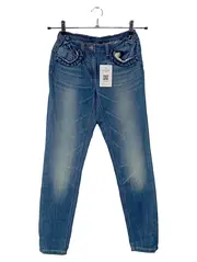Vorschaubild 1 von TCM Mädchen Mom Jeans Gr. 158/164 Blau Rüschen Denim