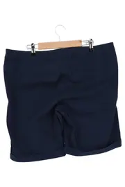 Vorschaubild 2 von Damen Shorts Gr. 44 Blau Baumwolle Casual Uni