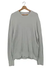 Vorschaubild 1 von Herren Sweatshirt Grau Rippstrick Baumwolle Gr. 52/XL Basic Casual