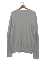 Vorschaubild 2 von Herren Sweatshirt Grau Rippstrick Baumwolle Gr. 52/XL Basic Casual