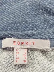 Vorschaubild 3 von Damen Freizeitkleid Gr. 40/L Blau Meliert Casual Midikleid Baumwolle