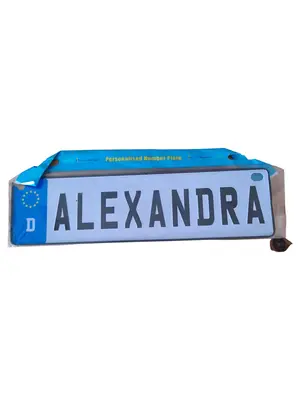 OUT OF THE BLUE Blechschild