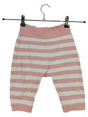 Vorschaubild 1 von Baby Stoffhose Gr. 74/80 Rosa Grau Gestreift Baumwolle