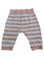 Vorschaubild 3 von Baby Stoffhose Gr. 74/80 Rosa Grau Gestreift Baumwolle